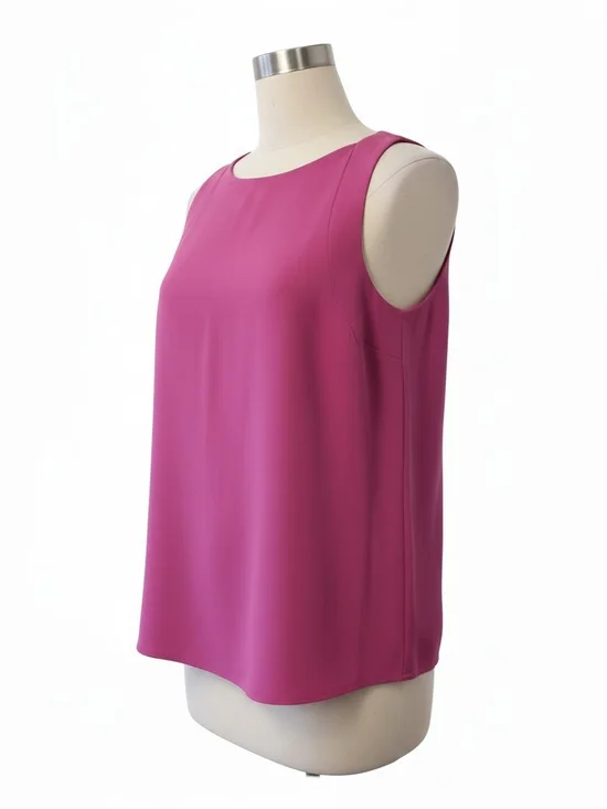 Ann Taylor - Sweater In Fuschia- Square Neckline- Large Petite-EUC $98 Retail - Picture 2 of 7
